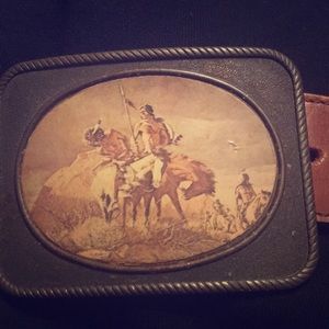 Vintage Country Western belt and buckle.